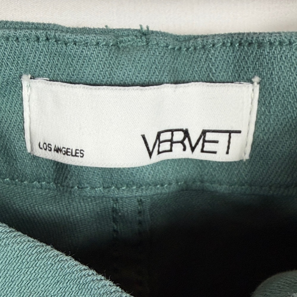 Vervet Teal Flare Bottom Colored Denim. Womens Size 27. Highrise bell bottoms - Picture 3 of 9